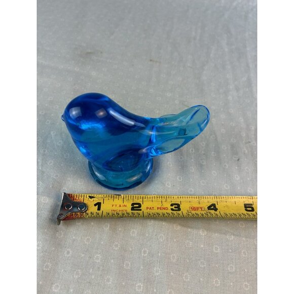 Bluebird of Happiness Signed Leo Ward 1991 ~ Blue Glass Bird Figurine EUC - Picture 8 of 9